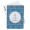 Rope Sail Boats Playing Cards - Front View