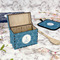 Rope Sail Boats Recipe Box - Full Color - In Context