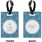 Rope Sail Boats Rectangle Luggage Tag (Front + Back)