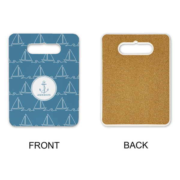 Rope Sail Boats Rectangle Trivet with Handle - APPROVAL
