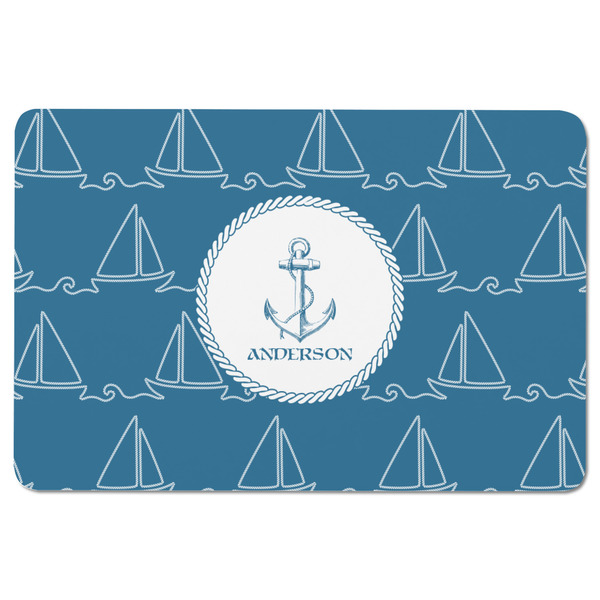 Rope Sail Boats Rectangular Fridge Magnet - FRONT
