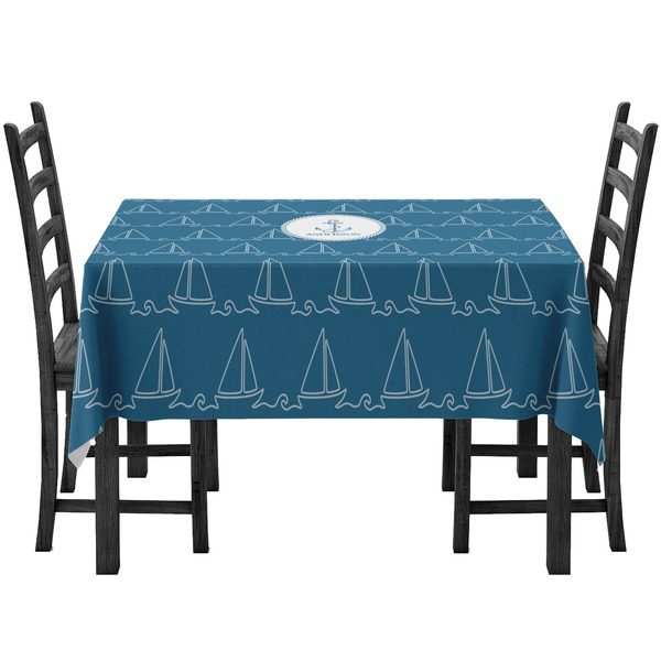 Custom Rope Sail Boats Tablecloth (Personalized)