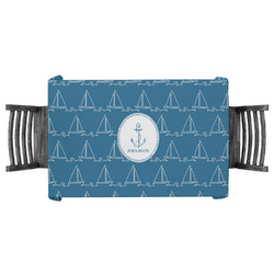 Rope Sail Boats Tablecloth - 58"x58" (Personalized)