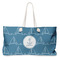 Rope Sail Boats Large Rope Tote Bag - Front View