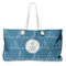 Rope Sail Boats Large Tote Bag with Rope Handles (Personalized)