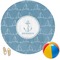 Rope Sail Boats Round Beach Towel (Personalized)