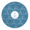 Rope Sail Boats 5' Round Indoor Area Rug (Personalized)