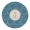 Rope Sail Boats Round Linen Placemat (Personalized)