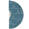 Rope Sail Boats Round Linen Placemats - HALF FOLDED (double sided)