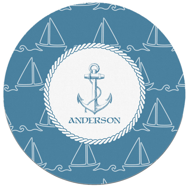 Rope Sail Boats Round Mousepad - APPROVAL