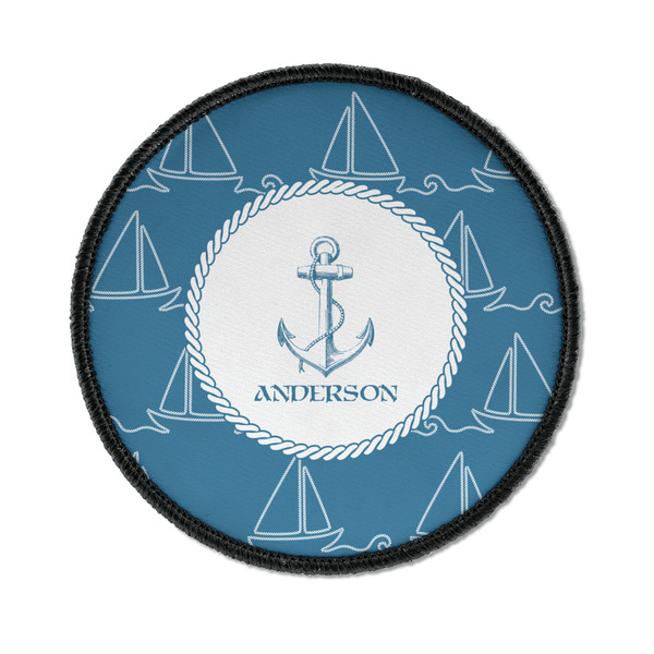 Rope Sail Boats Round Patch