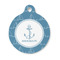 Rope Sail Boats Round Pet ID Tag - Small (Personalized)