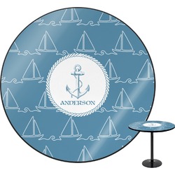 Rope Sail Boats Round Table (Personalized)