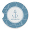 Rope Sail Boats Sandstone Car Coaster - Single (Personalized)