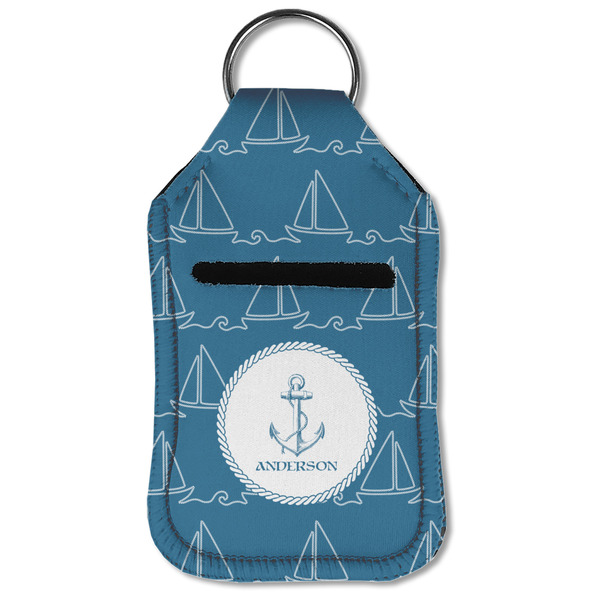 Rope Sail Boats Sanitizer Holder Keychain - Small (Front Flat)