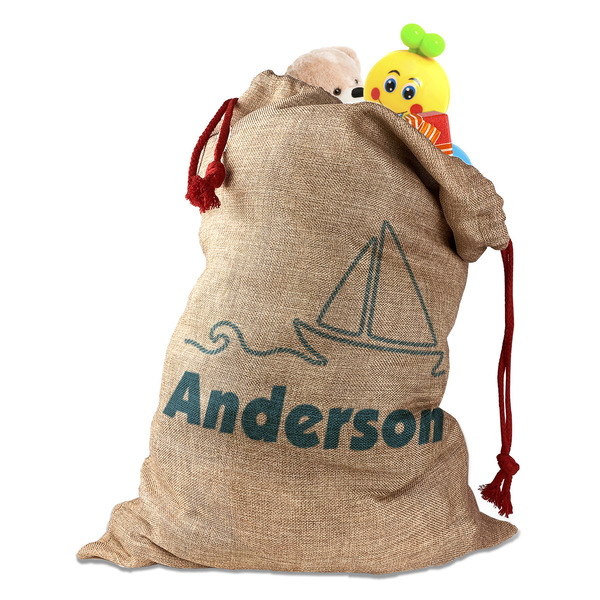 Custom Rope Sail Boats Santa Sack (Personalized)