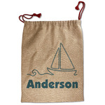 Rope Sail Boats Santa Sack - Front (Personalized)