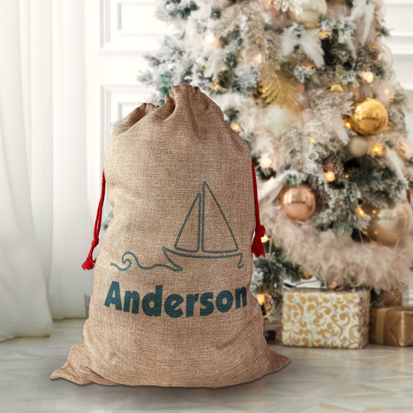 Rope Sail Boats Santa Bag - Lifestyle