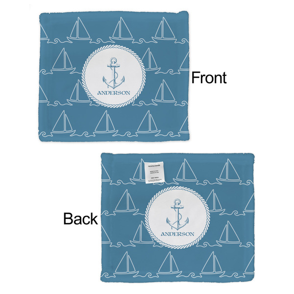 Rope Sail Boats Security Blanket - Front & Back View