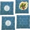 Rope Sail Boats Set of Square Dinner Plates