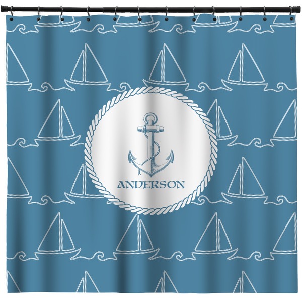 Custom Rope Sail Boats Shower Curtain - Custom Size (Personalized)