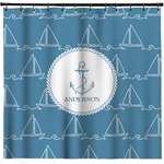Rope Sail Boats Shower Curtain (Personalized)