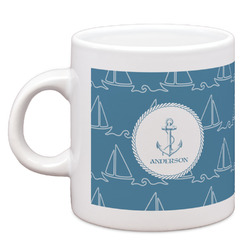 Rope Sail Boats Espresso Cup (Personalized)