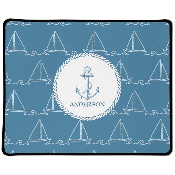 Custom Rope Sail Boats Large Gaming Mouse Pad - 12.5" x 10" (Personalized)