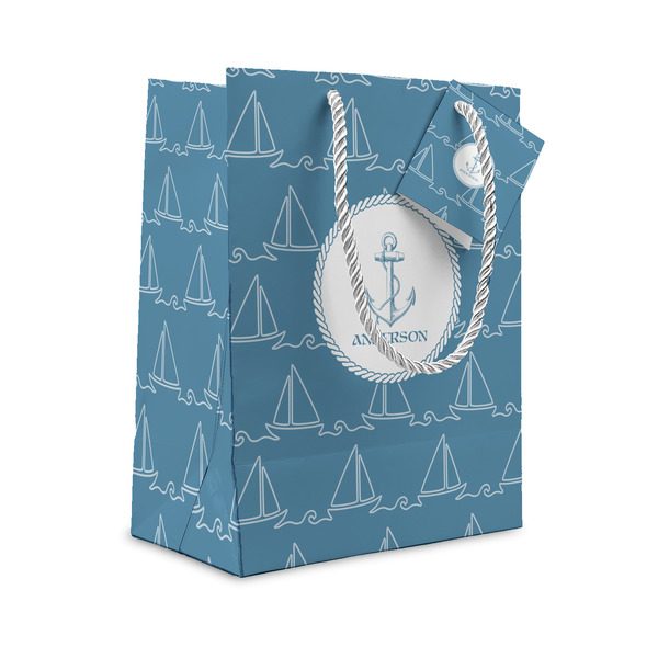 Custom Rope Sail Boats Gift Bag (Personalized)