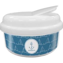 Rope Sail Boats Snack Container (Personalized)