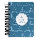 Rope Sail Boats Spiral Notebook - 5x7 w/ Name or Text