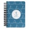 Rope Sail Boats Spiral Journal Small - Front View