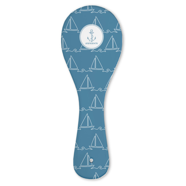 Custom Rope Sail Boats Ceramic Spoon Rest (Personalized)