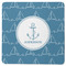 Rope Sail Boats Square Rubber Backed Coaster (Personalized)