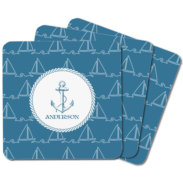 Rope Sail Boats Square Fridge Magnet - MAIN