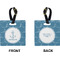 Rope Sail Boats Square Luggage Tag (Front + Back)