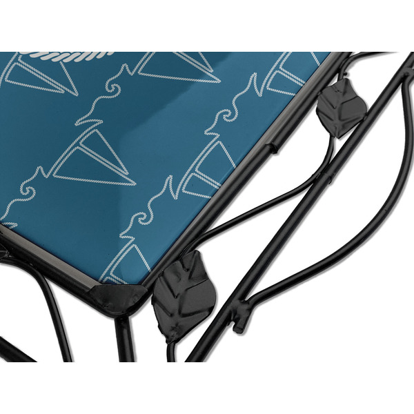 Rope Sail Boats Square Trivet - Detail