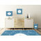 Rope Sail Boats Square Wall Decal Wooden Desk