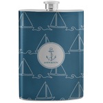 Rope Sail Boats Stainless Steel Flask (Personalized)