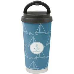 Rope Sail Boats Stainless Steel Coffee Tumbler (Personalized)