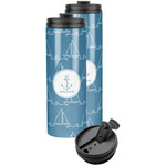 Rope Sail Boats Stainless Steel Skinny Tumbler (Personalized)