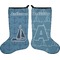 Rope Sail Boats Stocking - Double-Sided - Approval