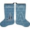Rope Sail Boats Holiday Stocking - Double-Sided - Neoprene (Personalized)