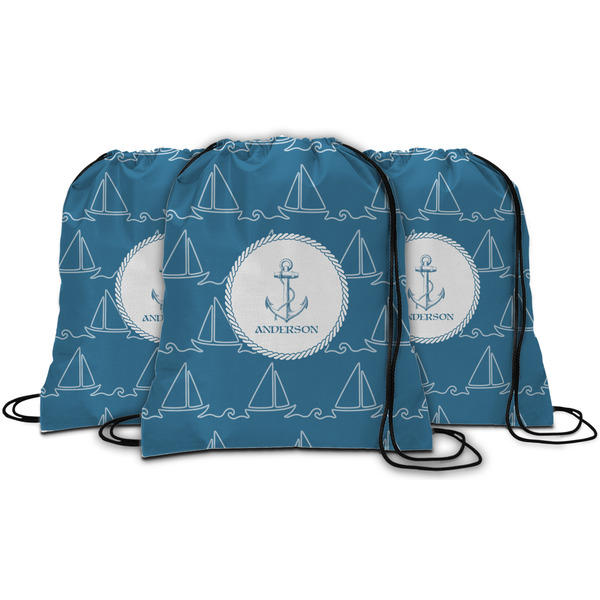 Rope Sail Boats String Backpack - MAIN