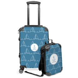 Rope Sail Boats Kids 2-Piece Luggage Set - Suitcase & Backpack (Personalized)