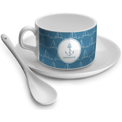 Rope Sail Boats Tea Cup - Single (Personalized)