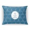 Rope Sail Boats Rectangular Throw Pillow Case - 12"x18" (Personalized)