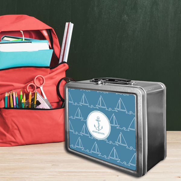 Rope Sail Boats Tin Lunchbox - LIFESTYLE