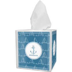 Rope Sail Boats Tissue Box Cover (Personalized)