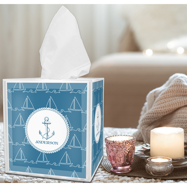 Rope Sail Boats Tissue Box - LIFESTYLE